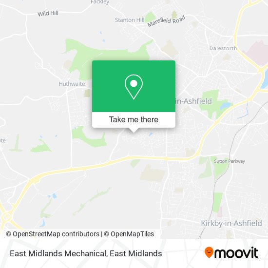 East Midlands Mechanical map