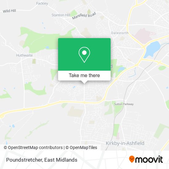 Poundstretcher map