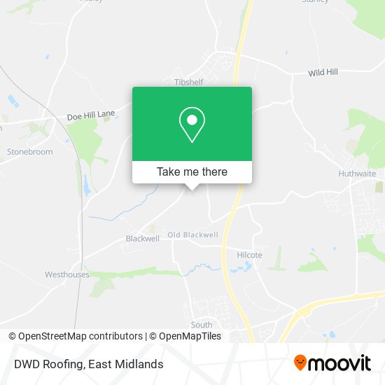 DWD Roofing map