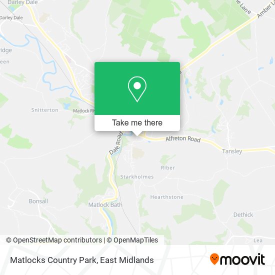 Matlocks Country Park map