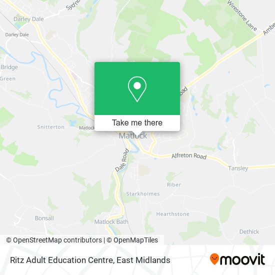 Ritz Adult Education Centre map