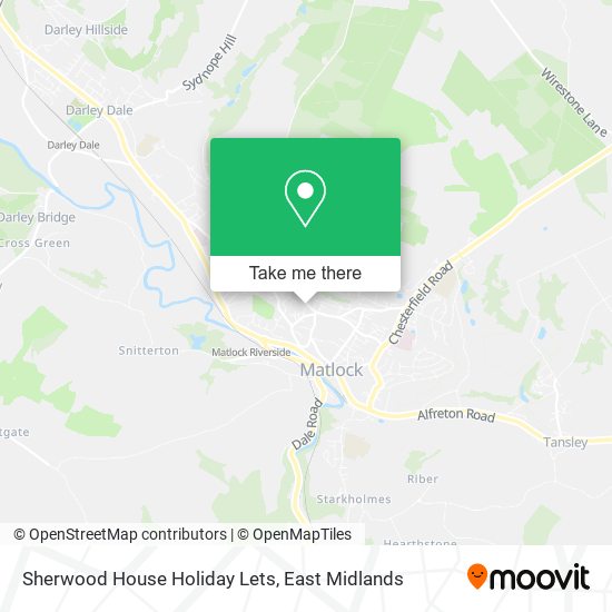 Sherwood House Holiday Lets map