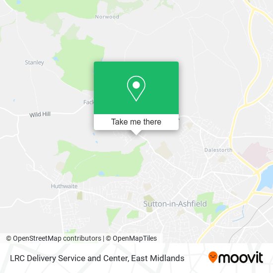 LRC Delivery Service and Center map