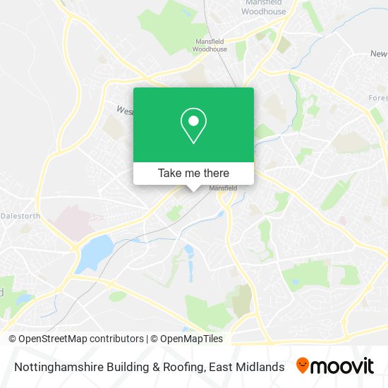 Nottinghamshire Building & Roofing map