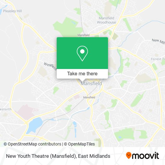 New Youth Theatre (Mansfield) map