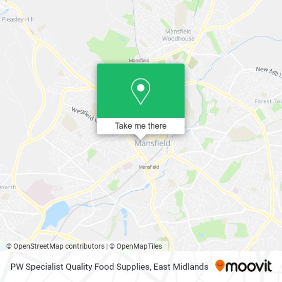 PW Specialist Quality Food Supplies map