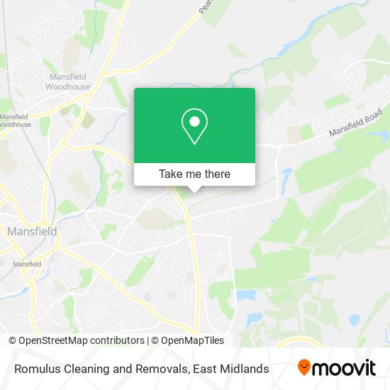 Romulus Cleaning and Removals map