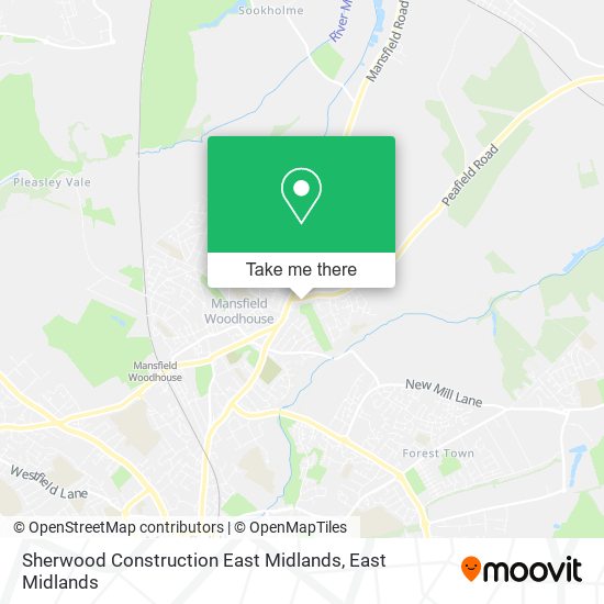 Sherwood Construction East Midlands map