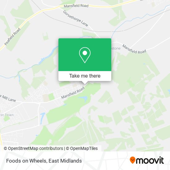 Foods on Wheels map