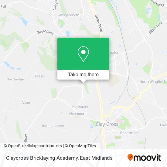 Claycross Bricklaying Academy map