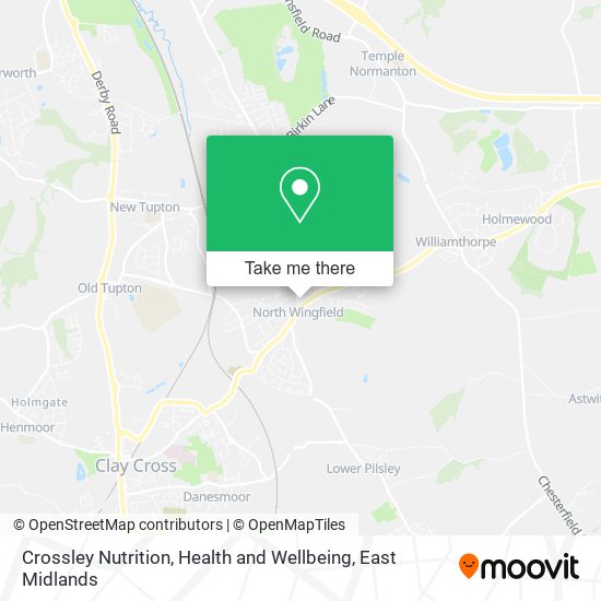 Crossley Nutrition, Health and Wellbeing map