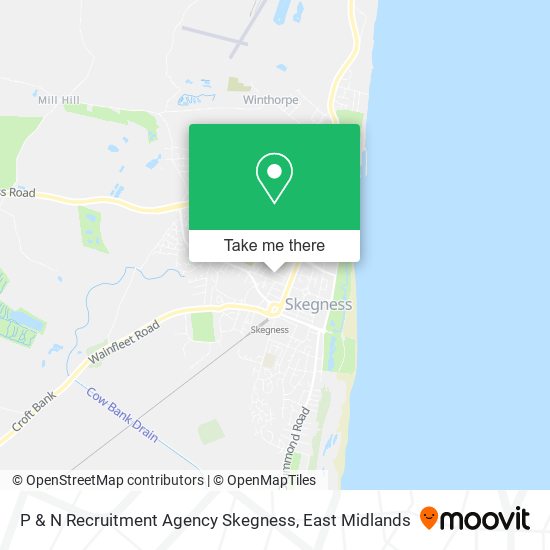 P & N Recruitment Agency Skegness map