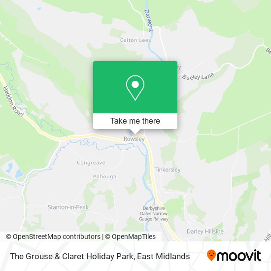The Grouse & Claret Holiday Park map