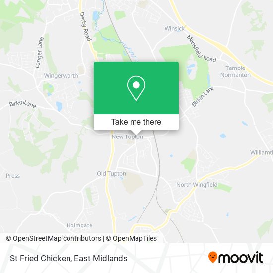 St Fried Chicken map