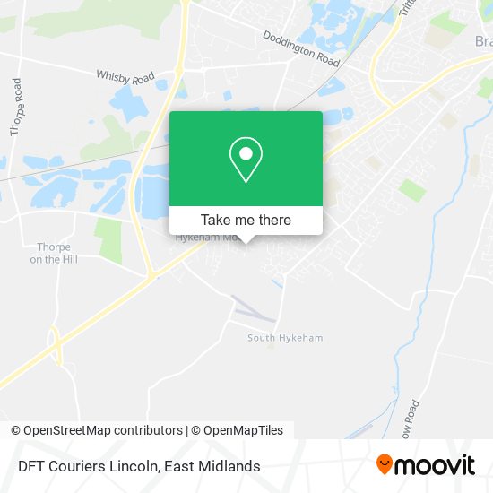 DFT Couriers Lincoln map