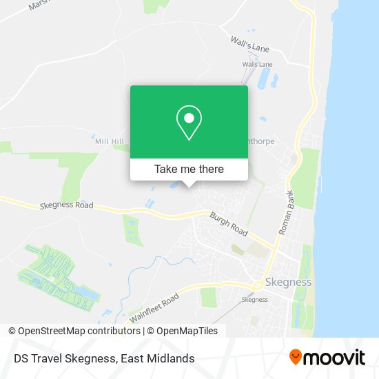 DS Travel Skegness map