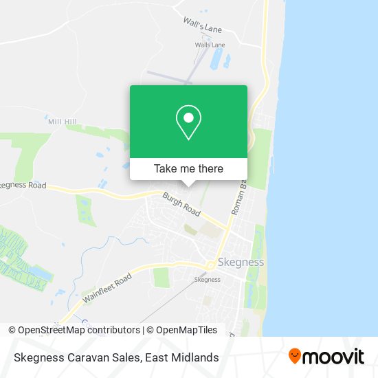 Skegness Caravan Sales map