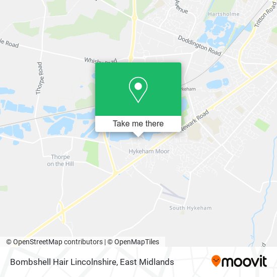 Bombshell Hair Lincolnshire map