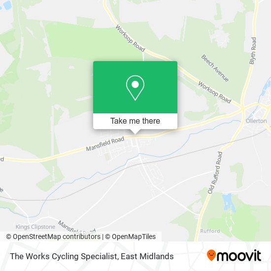The Works Cycling Specialist map