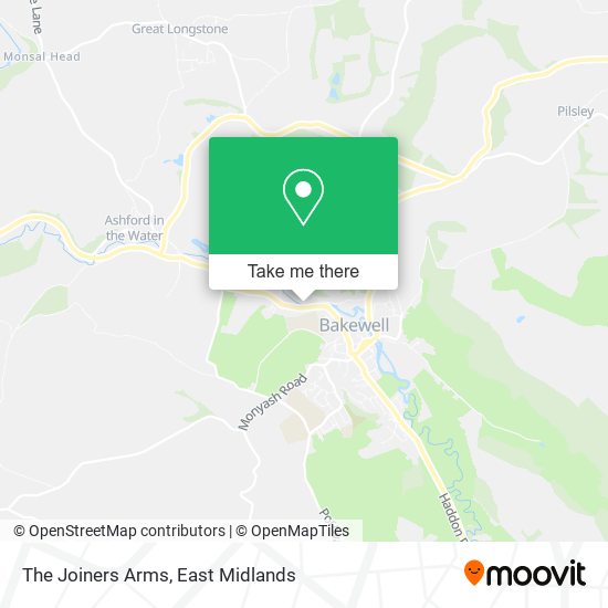 The Joiners Arms map