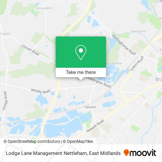 Lodge Lane Management Nettleham map