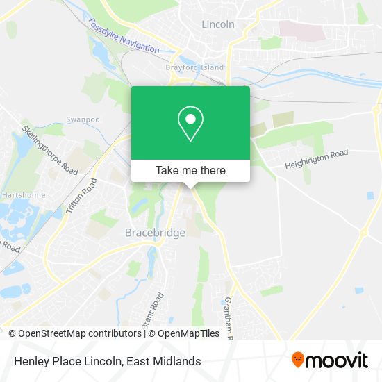 Henley Place Lincoln map