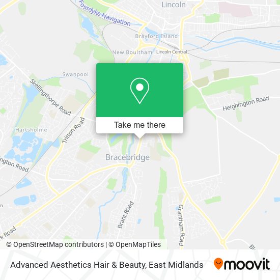 Advanced Aesthetics Hair & Beauty map