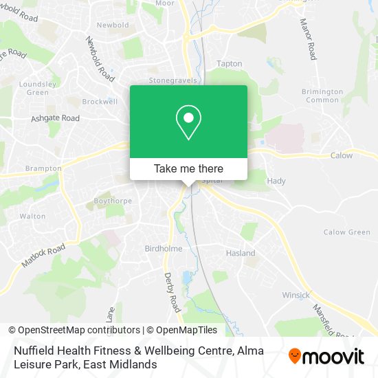 Nuffield Health Fitness & Wellbeing Centre, Alma Leisure Park map