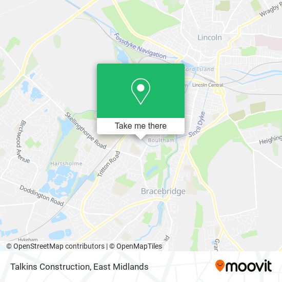 Talkins Construction map