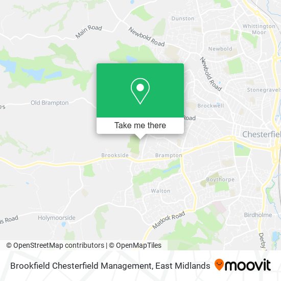 Brookfield Chesterfield Management map