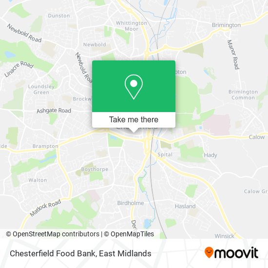 Chesterfield Food Bank map