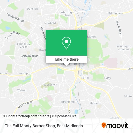 The Full Monty Barber Shop map