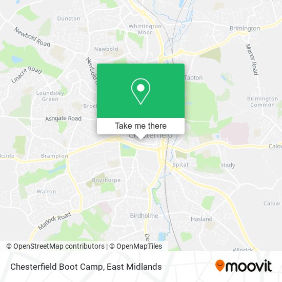 Chesterfield Boot Camp map