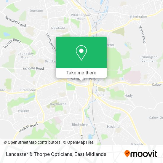Lancaster & Thorpe Opticians map