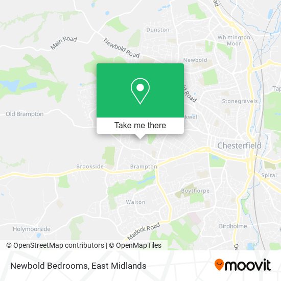 Newbold Bedrooms map