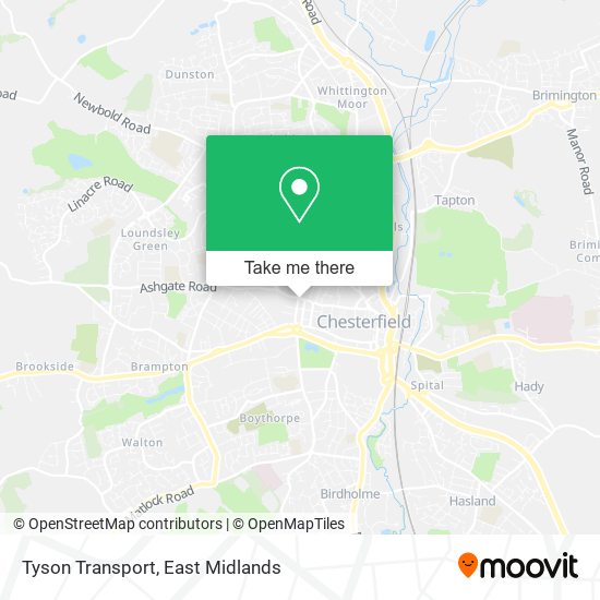 Tyson Transport map