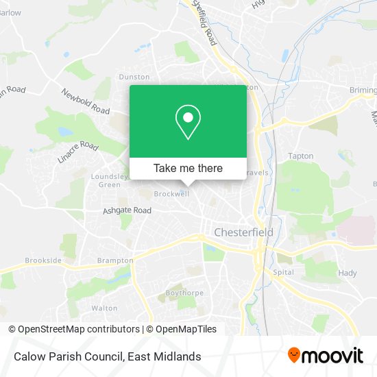 Calow Parish Council map