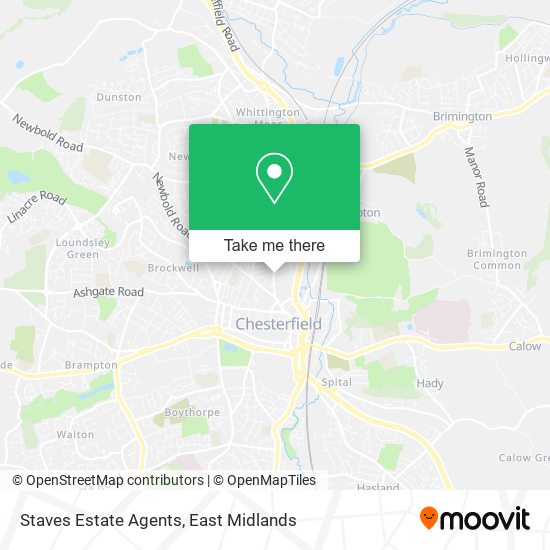 Staves Estate Agents map