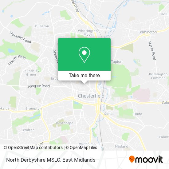 North Derbyshire MSLC map