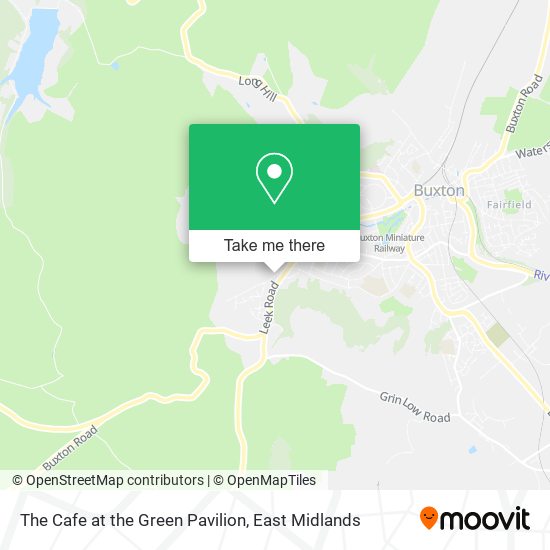 The Cafe at the Green Pavilion map