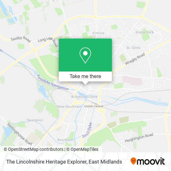 The Lincolnshire Heritage Explorer map