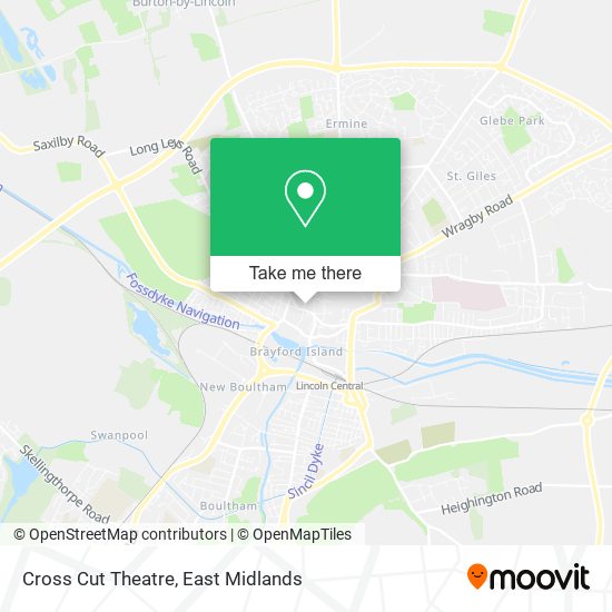 Cross Cut Theatre map