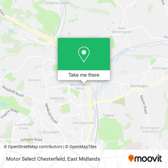Motor Select Chesterfield map