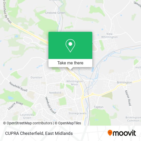 CUPRA Chesterfield map