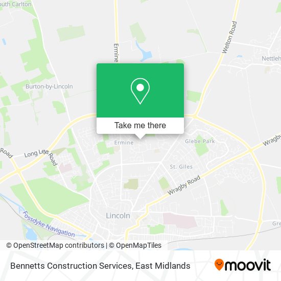 Bennetts Construction Services map