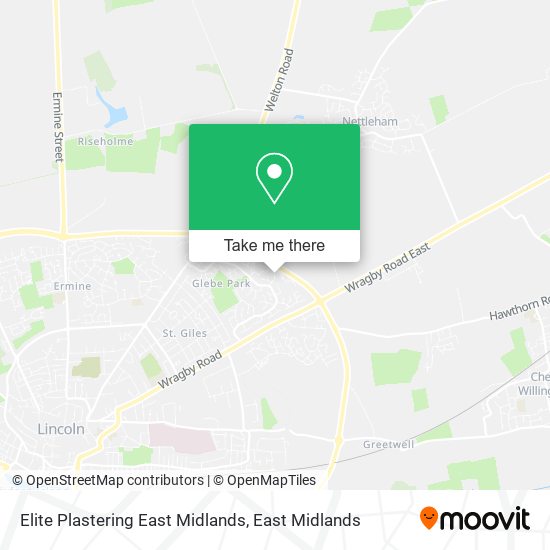 Elite Plastering East Midlands map