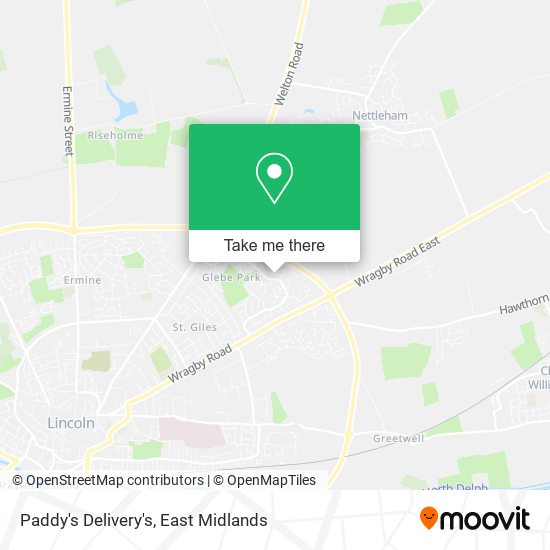 Paddy's Delivery's map