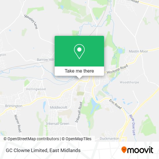 GC Clowne Limited map