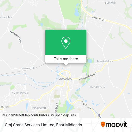 Cmj Crane Services Limited map