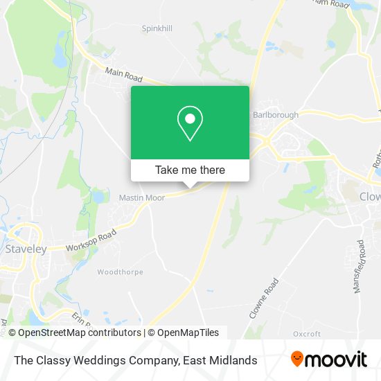 The Classy Weddings Company map